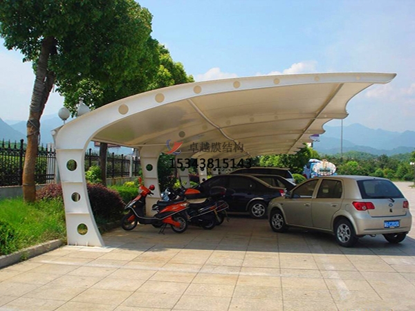 安華膜結(jié)構(gòu)停車棚【充電站雨棚】設計安裝