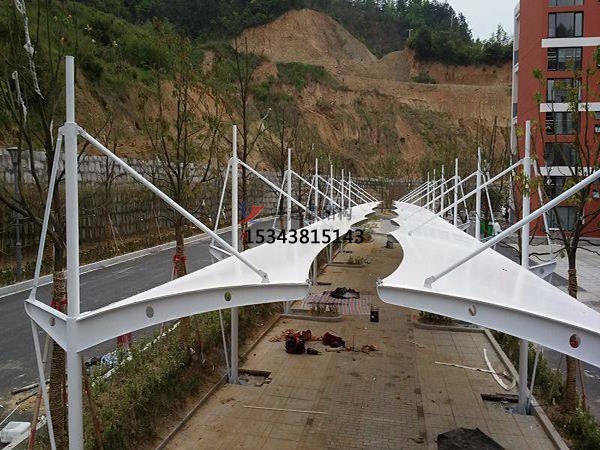 桃江膜結(jié)構(gòu)停車棚【充電站雨棚】設計安裝