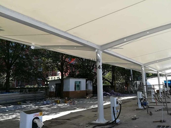 高縣膜結(jié)構(gòu)【充電站防雨篷】停車棚設計安裝
